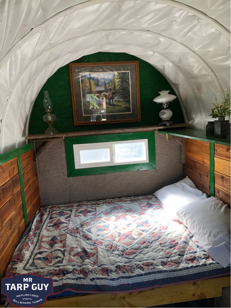 13' x 15' Repurposed Vinyl Tarp (White, Extra Heavy-Duty)